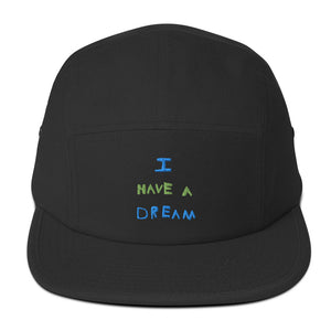 Change makers I Have a Dream cool five panel hat hand drawn by our young entrepreneur