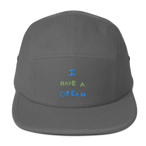 Change makers I Have a Dream cool five panel hat hand drawn by our young entrepreneur