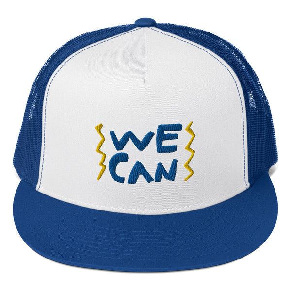 We Can Do Anything cool trucker hat with an amazing change makers hand drawn design by our young entrepreneur and activist. Black History Month.