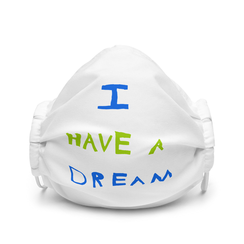 Change makers I Have a Dream cool face mask hand drawn by our young entrepreneur