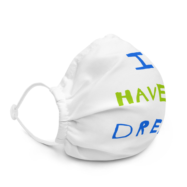 Change makers I Have a Dream cool face mask hand drawn by our young entrepreneur