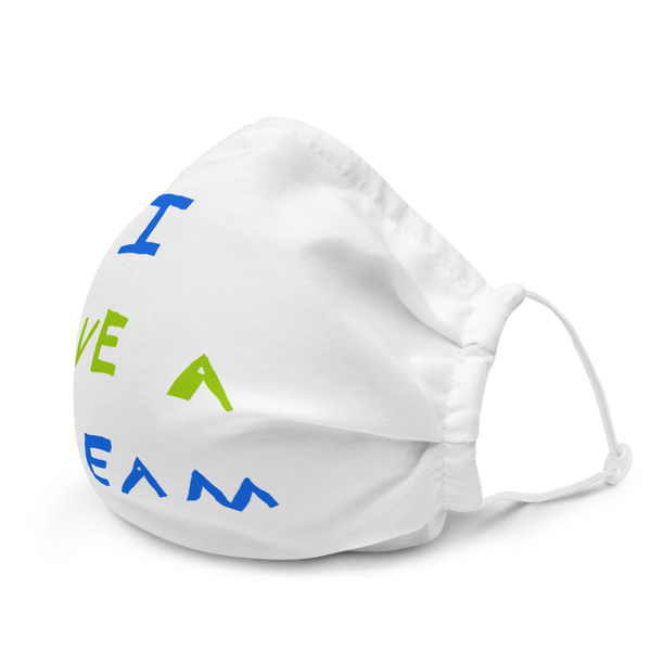 Change makers I Have a Dream cool face mask hand drawn by our young entrepreneur