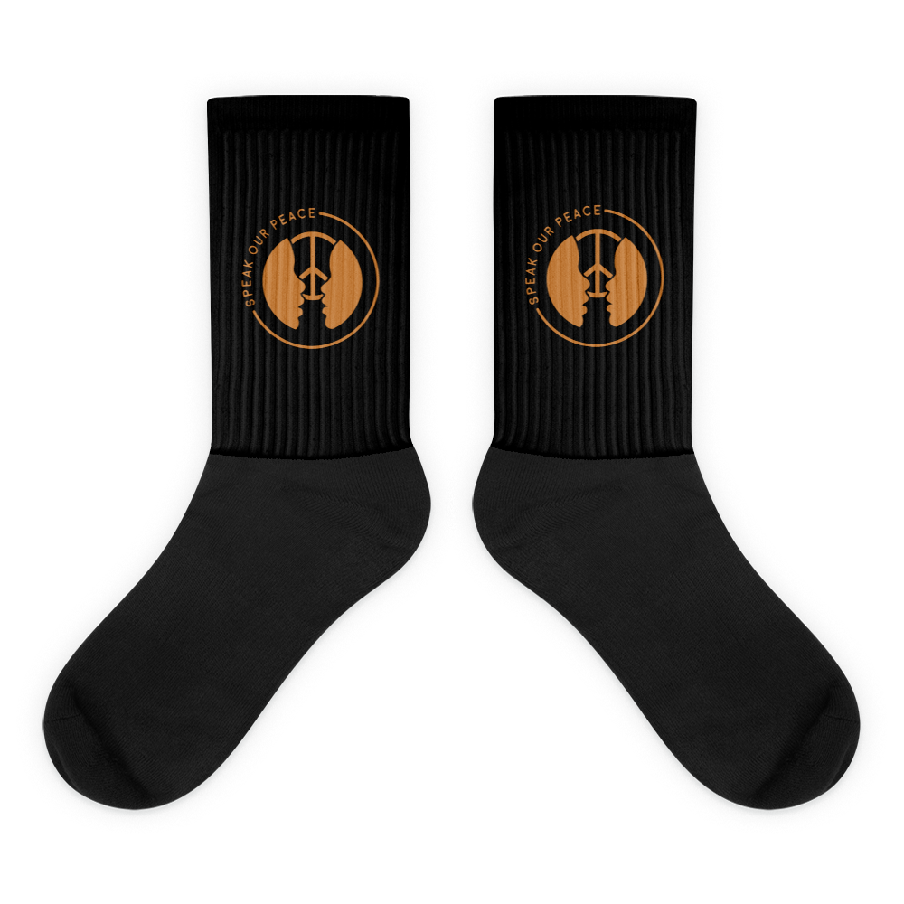 Adult Speak Our Peace Socks