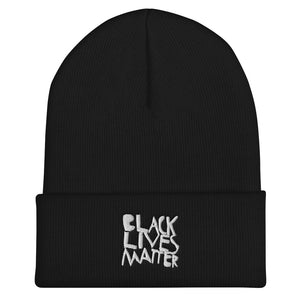 Black Lives Matter cool beanie was hand drawn and an original design by our young entrepreneur