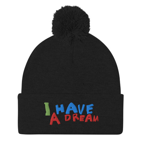Change makers I Have a Dream cool beanie hand drawn by our young entrepreneur