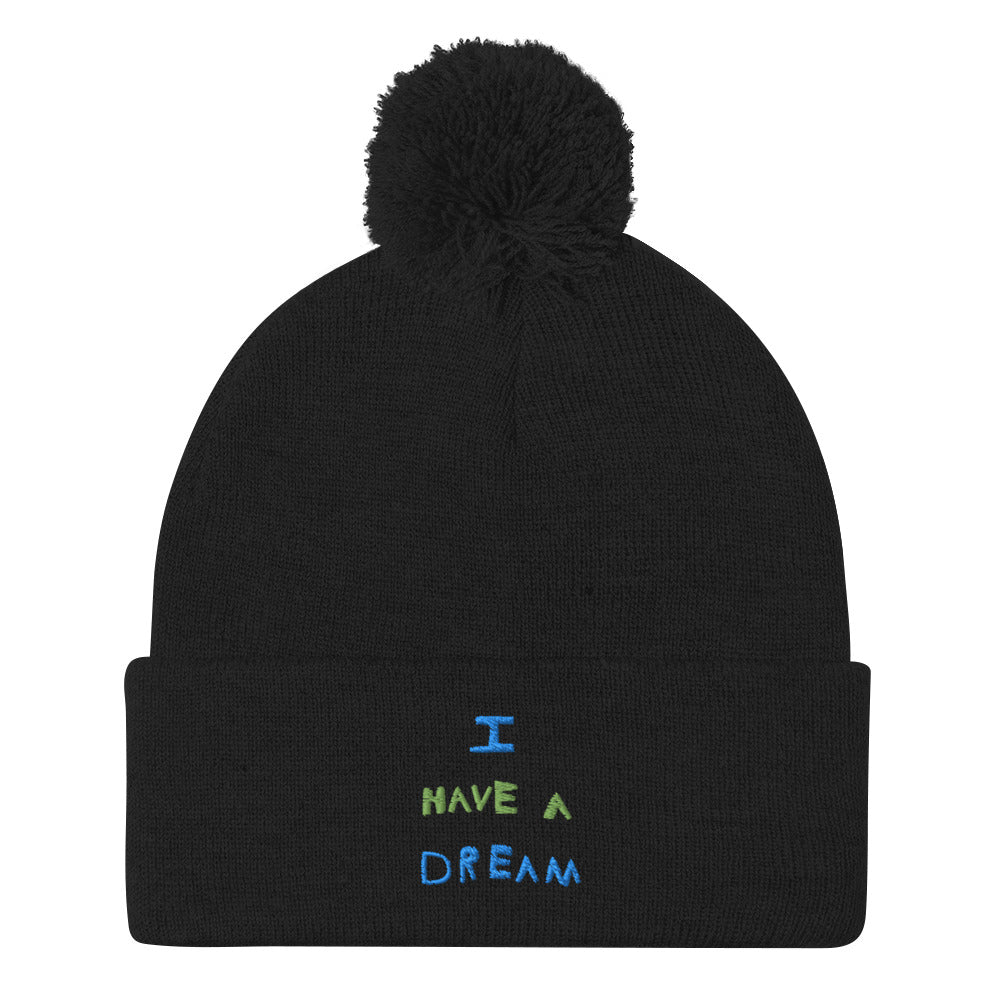 Change makers I Have a Dream cool beanie hand drawn by our young entrepreneur