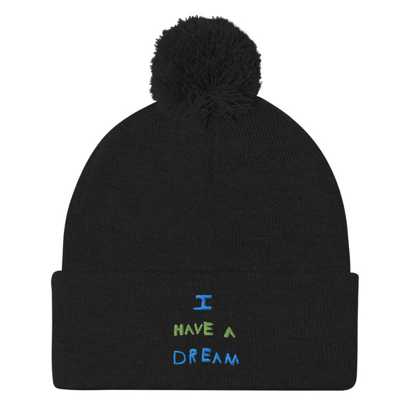 Change makers I Have a Dream cool beanie hand drawn by our young entrepreneur