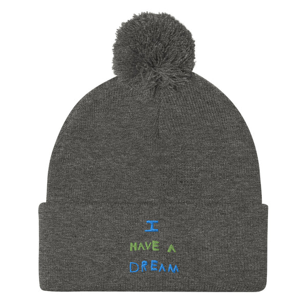 Change makers I Have a Dream cool beanie hand drawn by our young entrepreneur