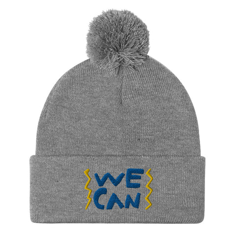 We Can Do Anything cool beanie with an amazing change makers hand drawn design by our young entrepreneur and activist. 