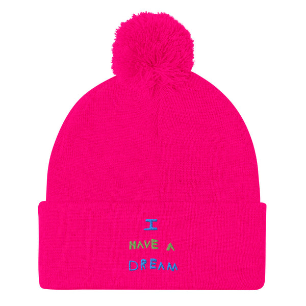 Change makers I Have a Dream cool beanie hand drawn by our young entrepreneur