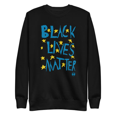 Adult Black Lives Matter "Yellow Stars" Sweatshirt