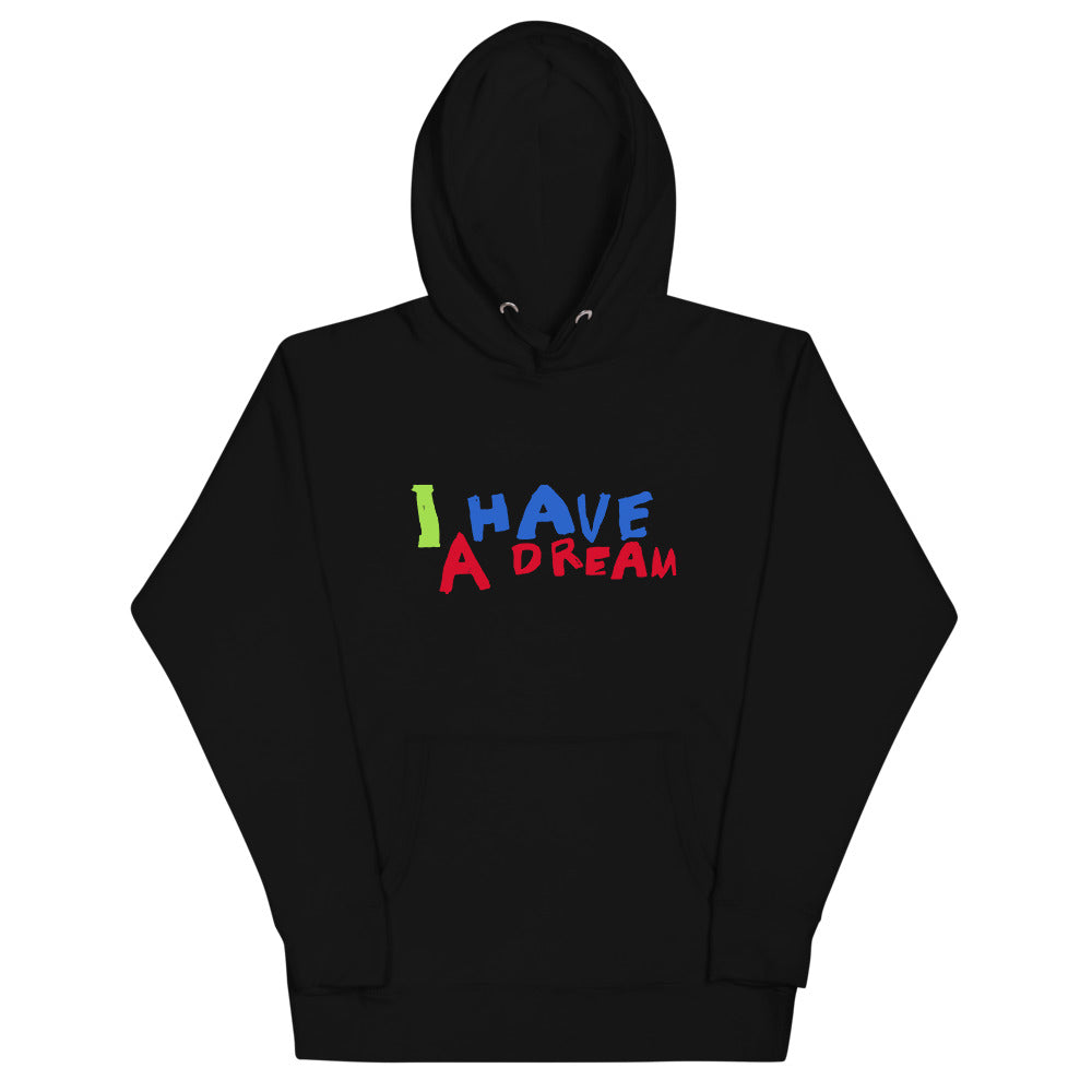 Change makers I Have a Dream cool hoodie with a hand drawn design by our young entrepreneur