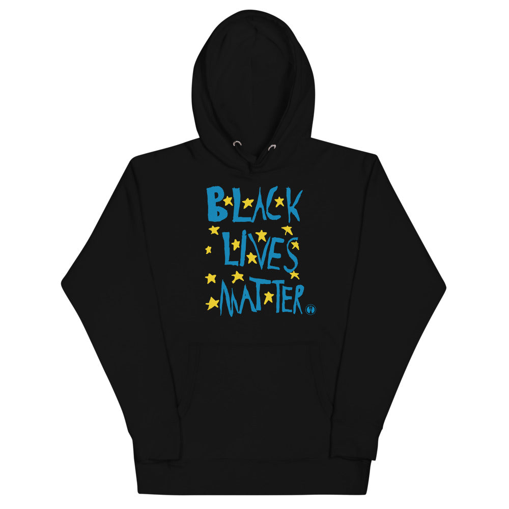 Adult Black Lives Matter "Yellow Stars" Hoodie