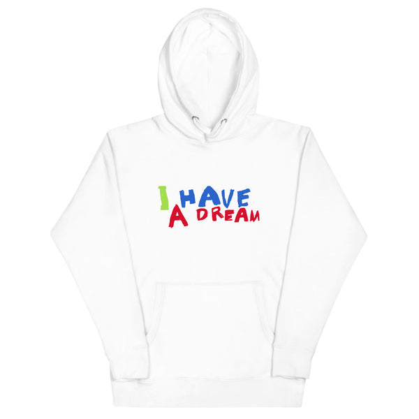 Change makers I Have a Dream cool hoodie with a hand drawn design by our young entrepreneur