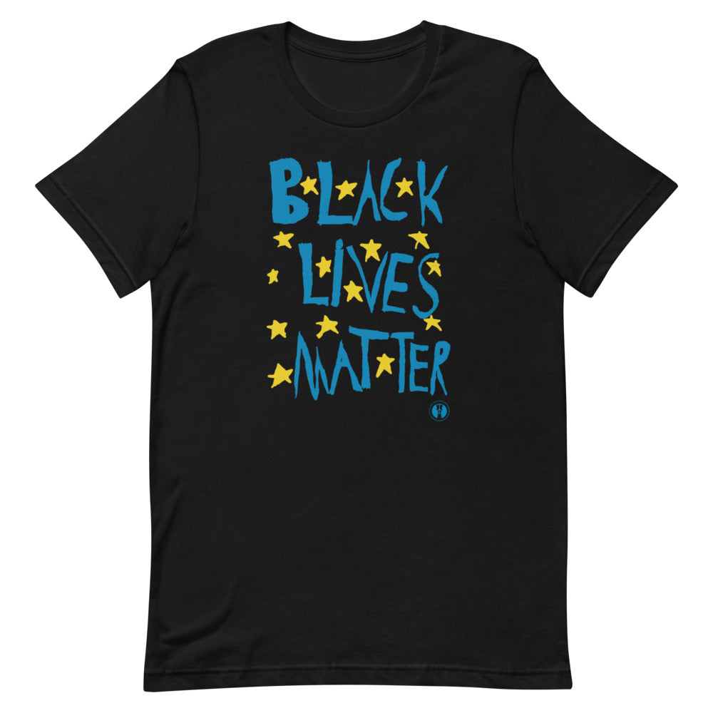 Adult Black Lives Matter "Yellow Stars" T Shirt