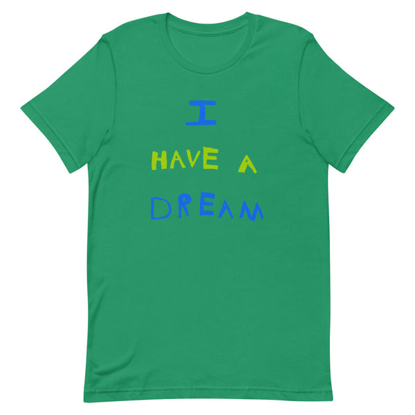 Change makers I Have a Dream cool t shirt with a hand drawn design by our young entrepreneur